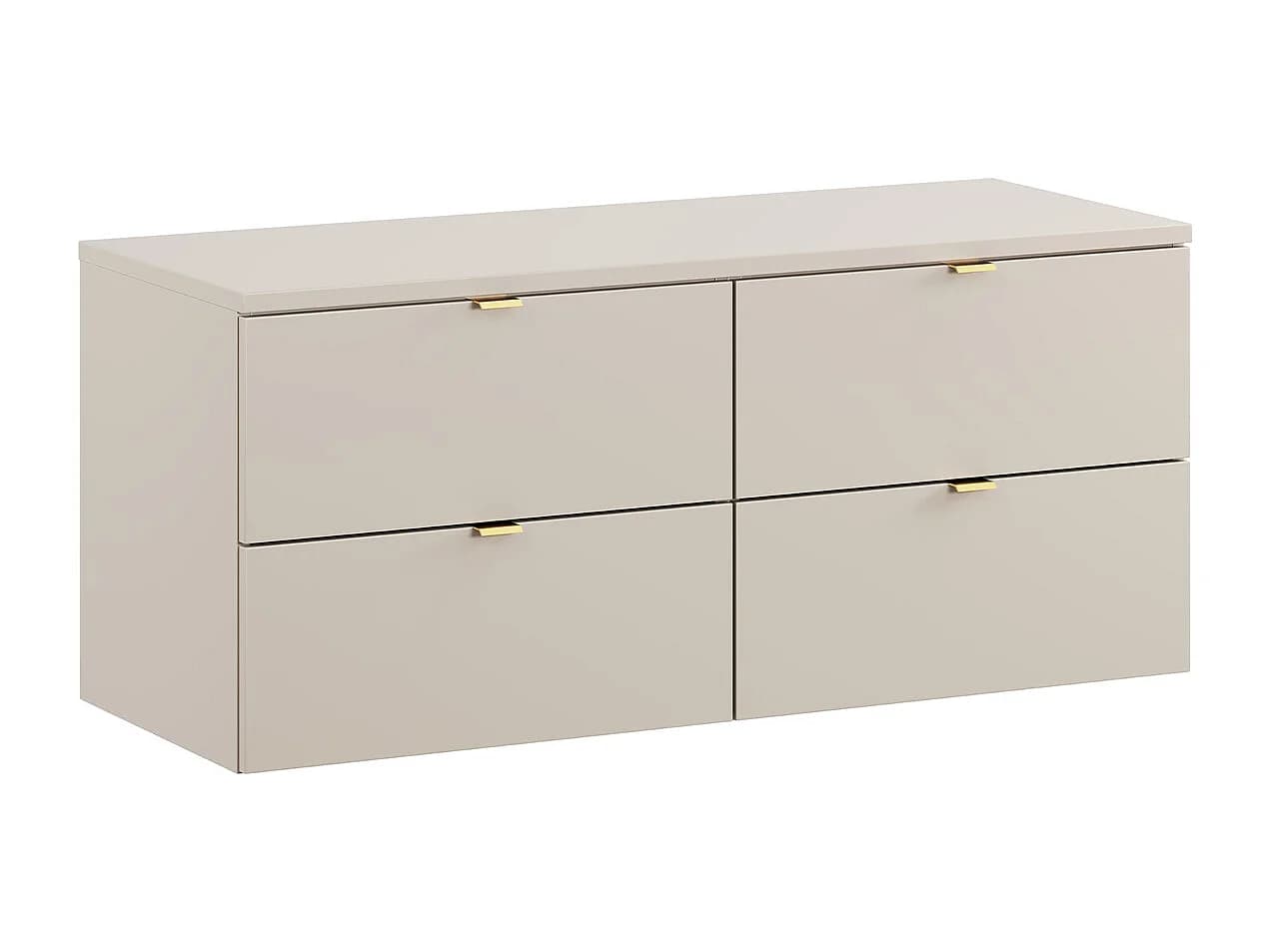 Meuble sous-vasque 120cm plan de toilette Azel Cachemire