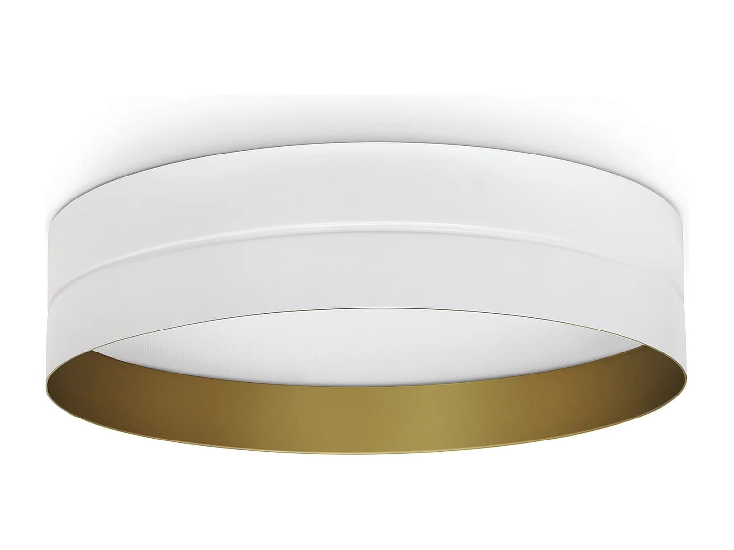 Plafonnier Vorada moderne -d.ø90cm-led cob 29w-4000lm,3k-ip20-acier plissé,blanc
