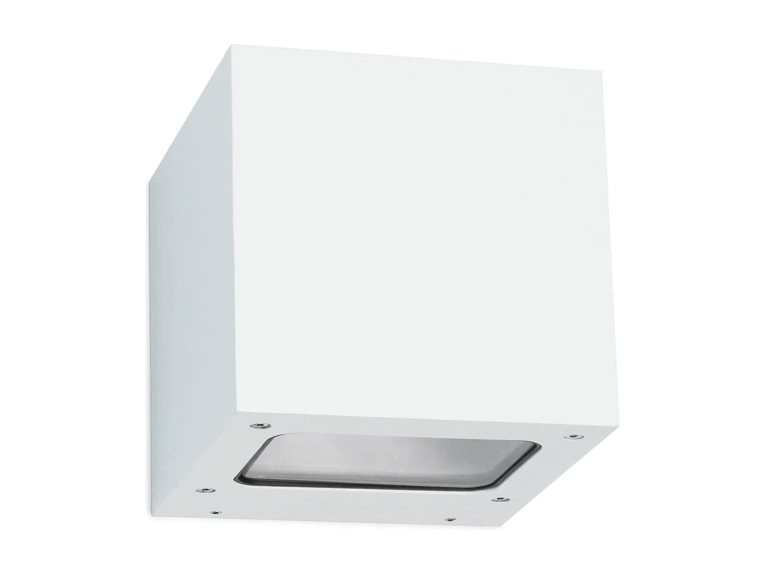 Applique murale Brick -aluminium-Largeur 12 x h 12cm-blanc-led 2x 5w-3k-up&down-67º-ip44