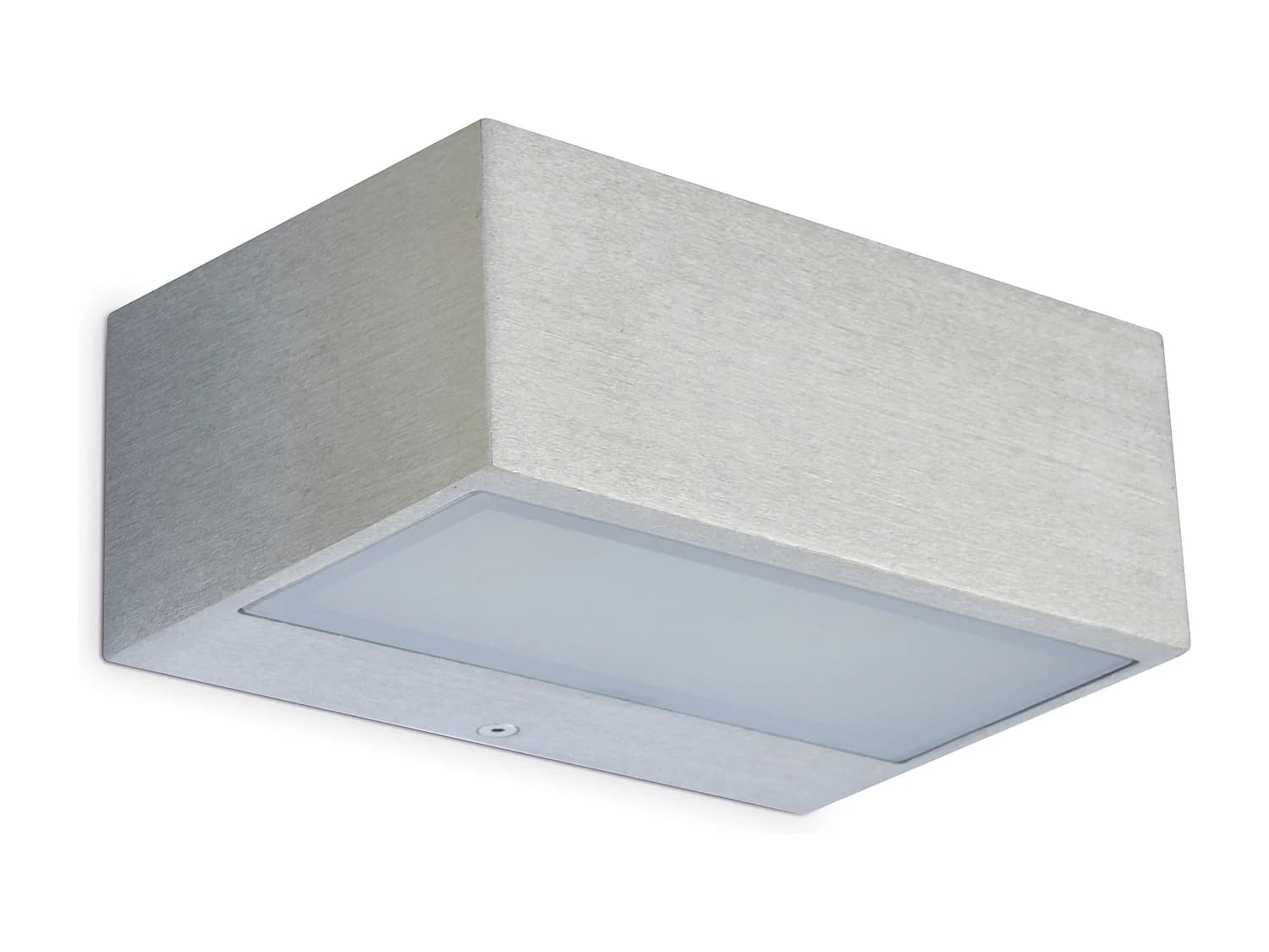 Applique murale moderne Iona-L. 18cm-led 13w-1200lm et 3k-aluminium et gris-ip44-up&down