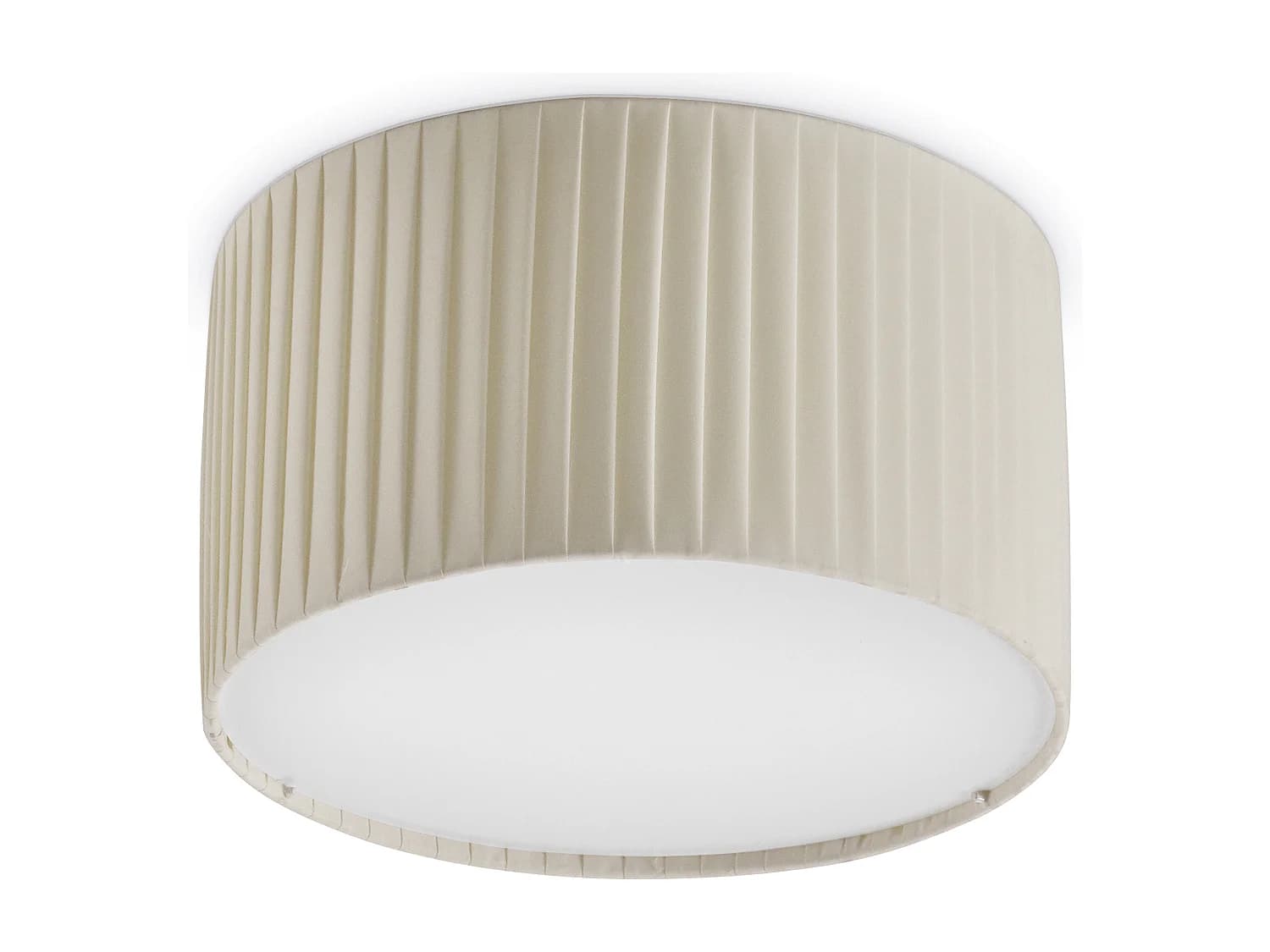 Plafonnier Vorada moderne-d.ø30cm-led cob ac 12w-1030lm,3k- ip20 -acier,beige