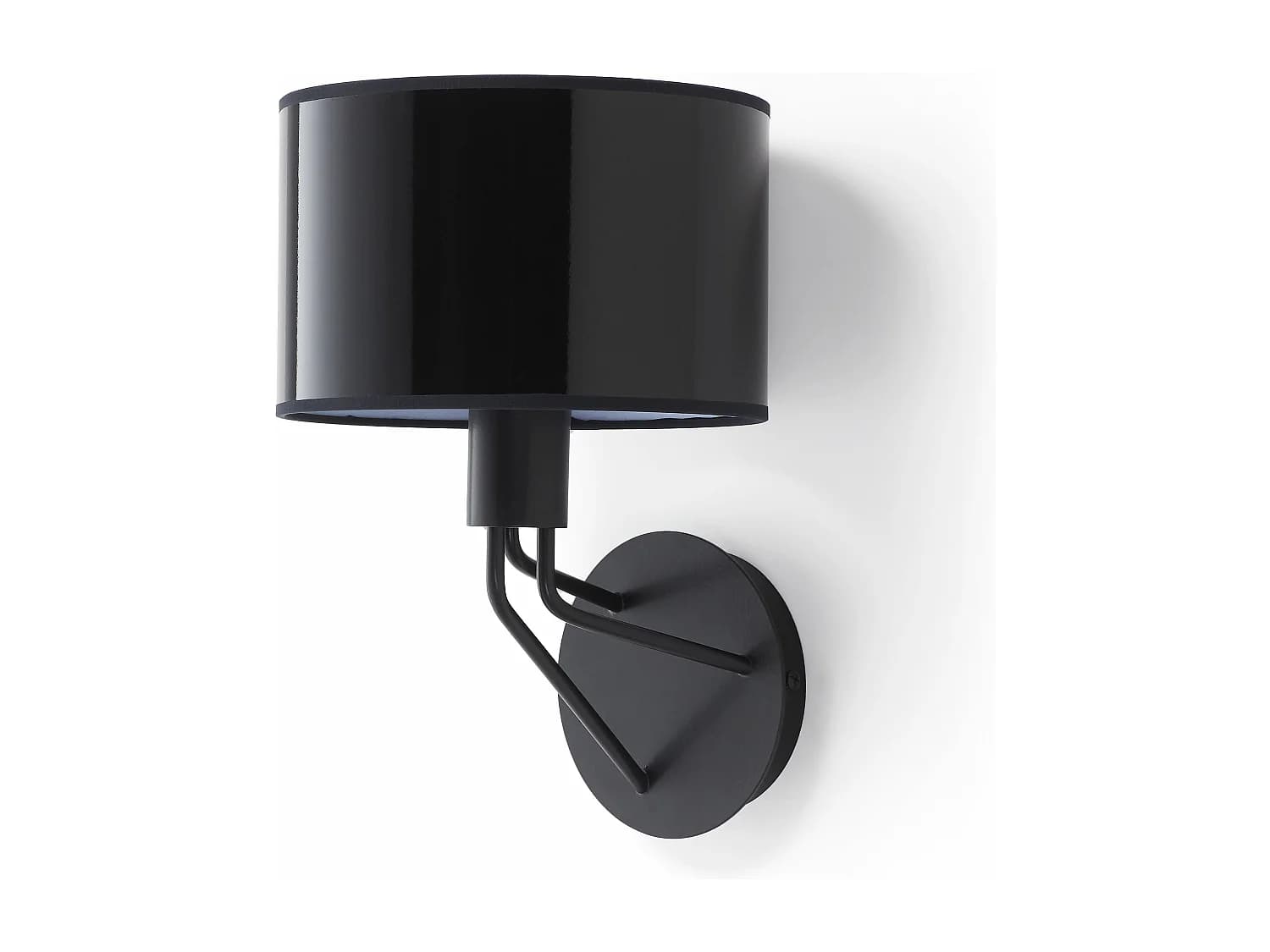 Lampe de table Diagonale moderne- h28,5cm x d.ø22cm-on&off-e27 13w-acier,noir-ip20
