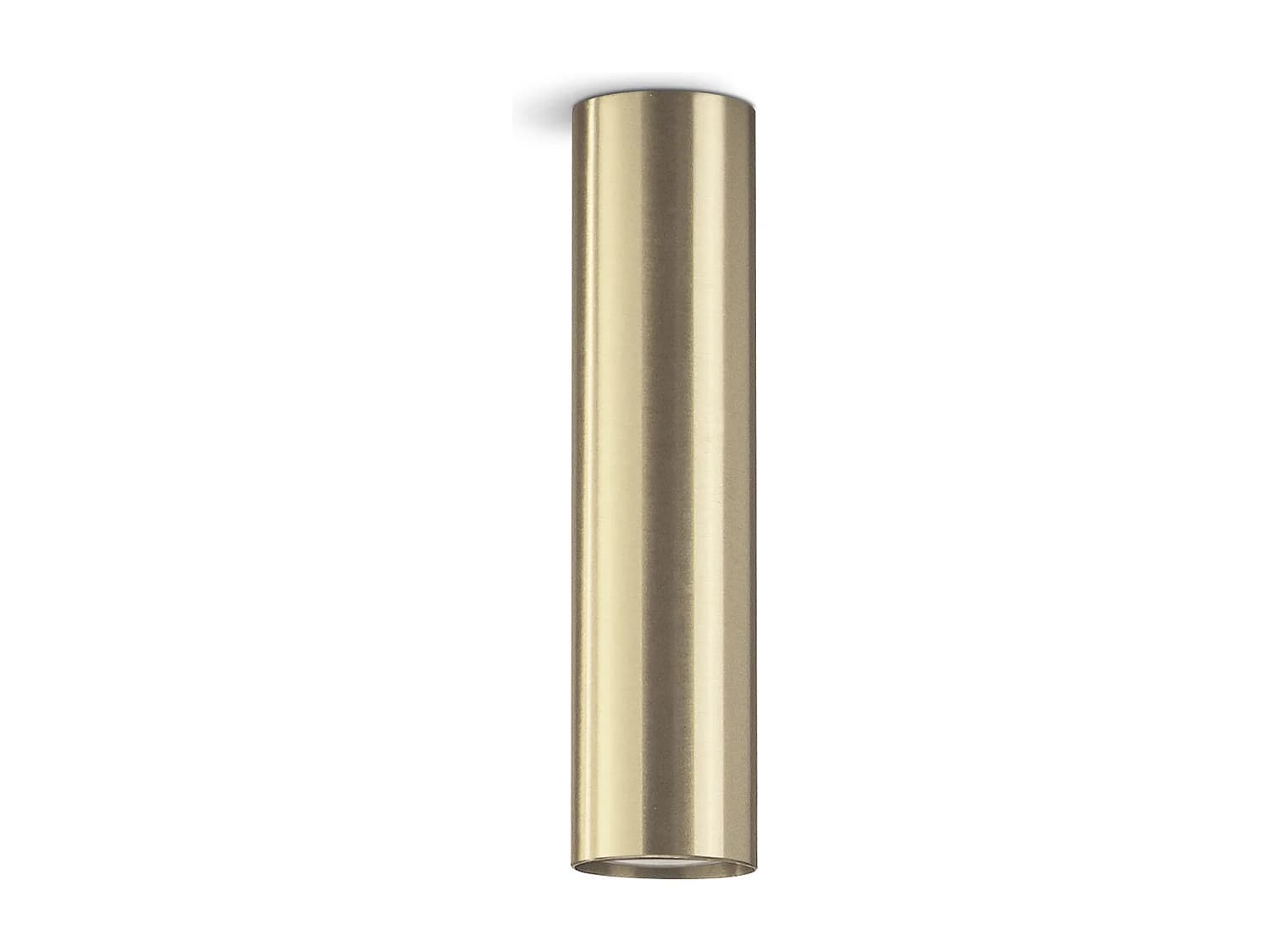 Plafonnier Tania moderne-h 25 cm x d.ø 5,5 cm-gu10 50w-acier et or-ip20