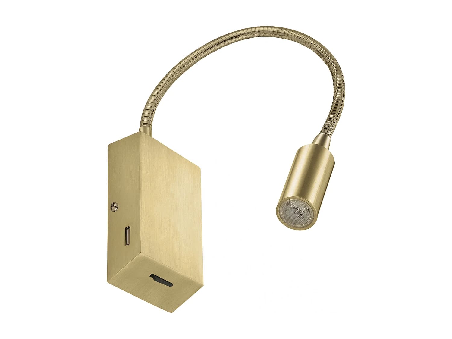 Lampe de lecture murale classique Leiden-led 3w-240lm,3k-360º-on&off-ip20-acier,nickel