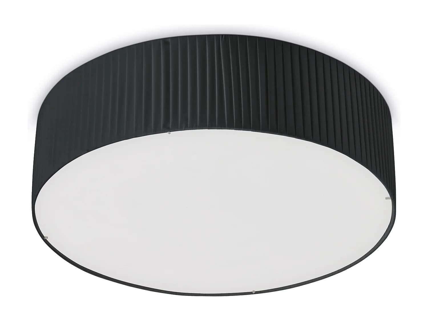 Plafonnier Vorada moderne-d.ø90cm-led cob ac 29w-4000lm,3k- ip20 -acier,noir