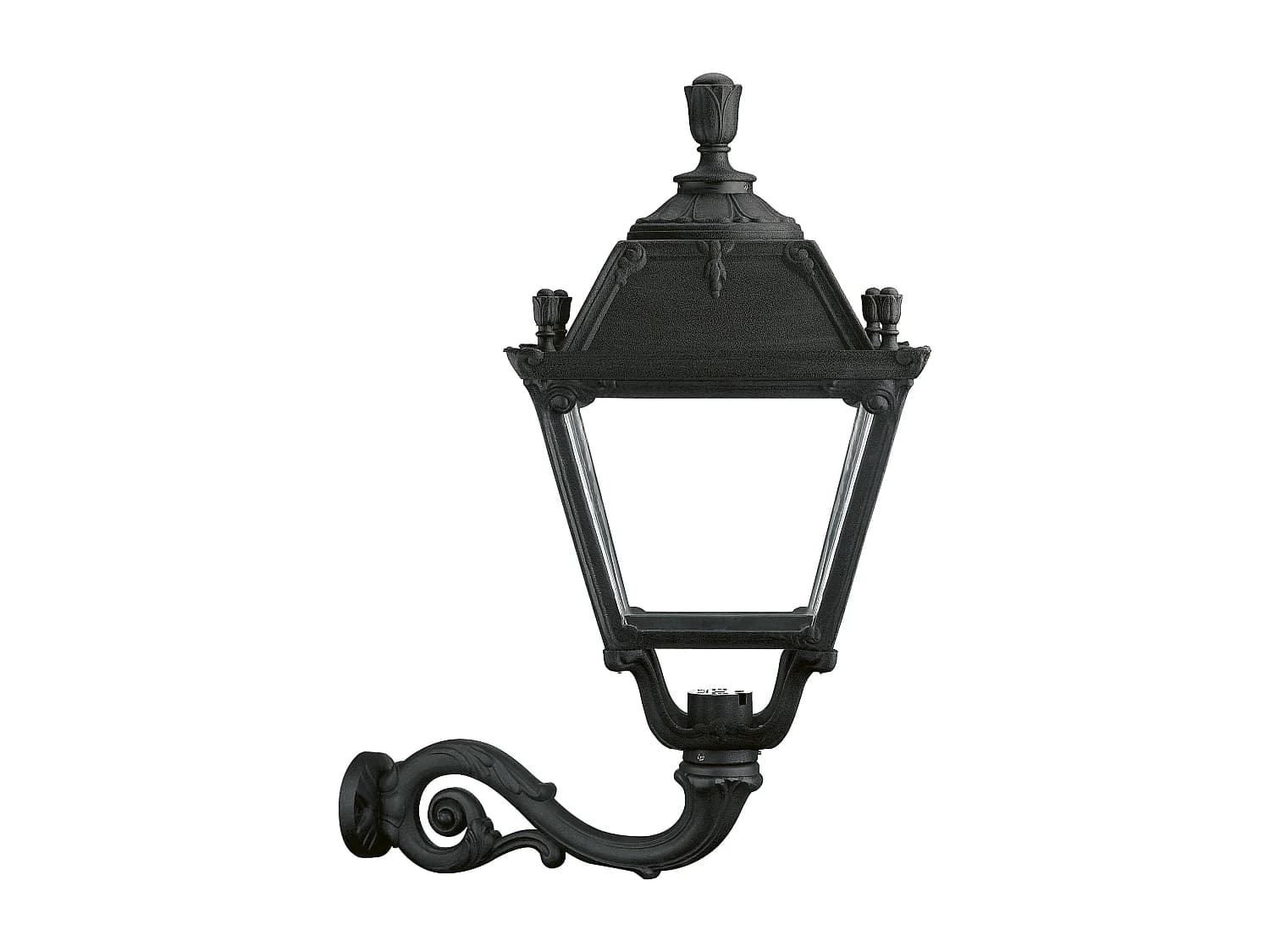Applique murale City INDURA classique-h85cm x largeur 61cm-e27 70w-résine-IP55-noir