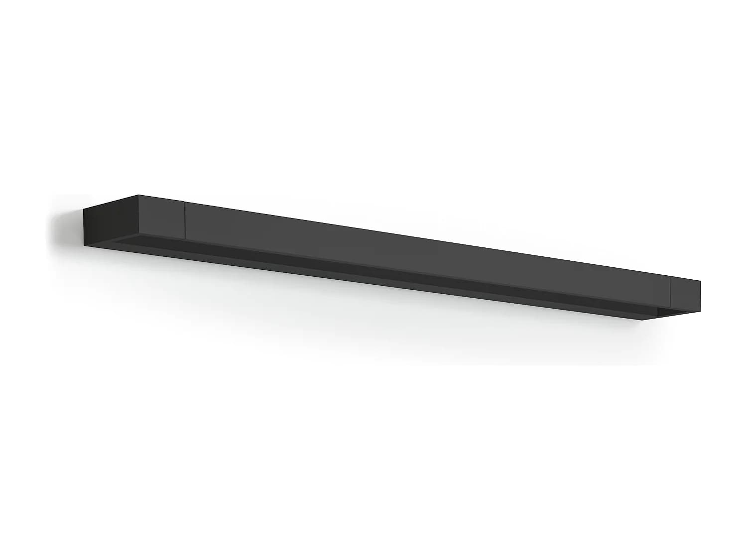 Applique murale inclinable moderne-L.90cm-led 30w-3745 lm et 4k 270 degrés-aluminium, noir-ip44