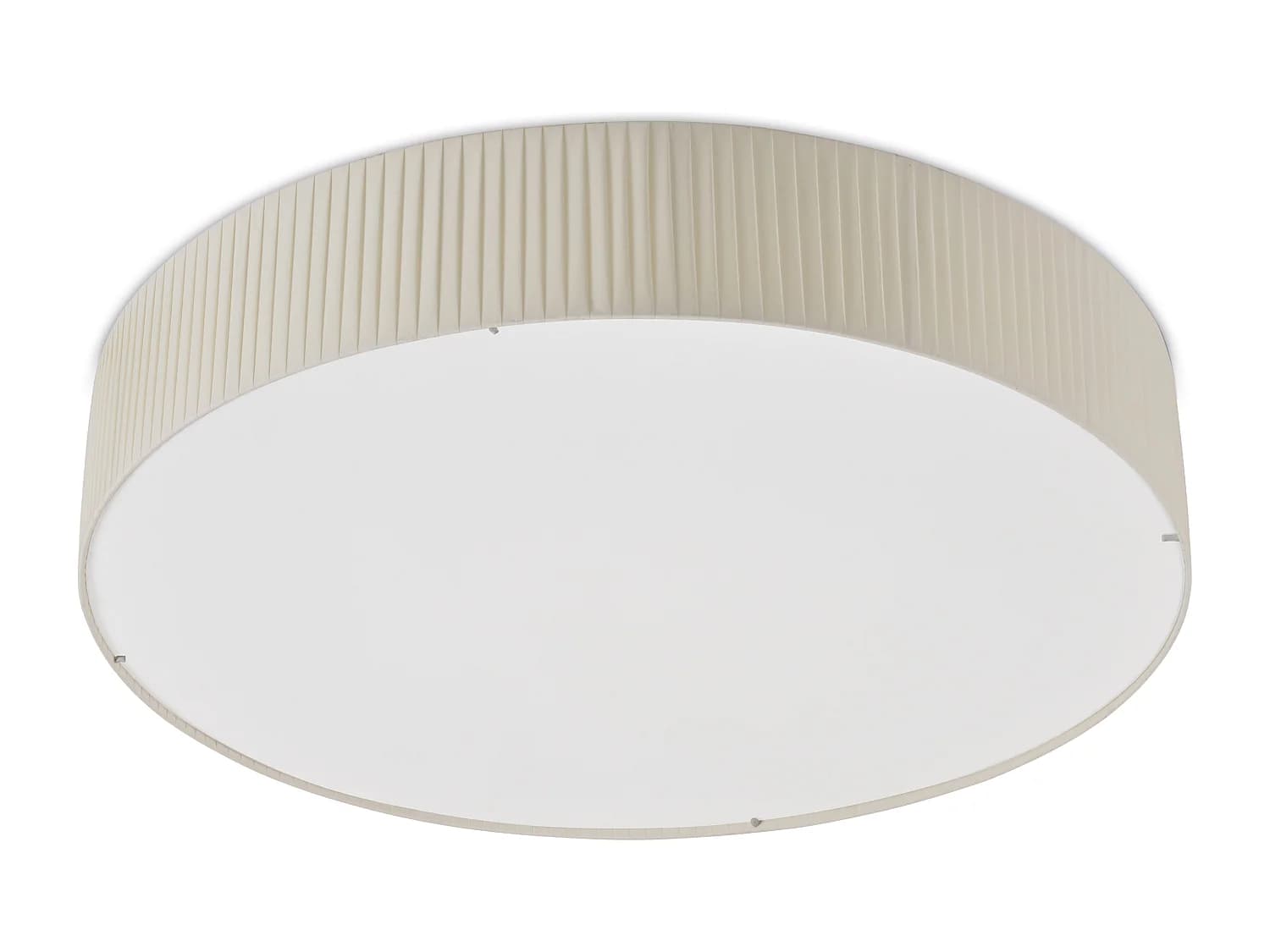 Plafonnier Vorada moderne-d.ø90cm-led cob ac 29w-4000lm,3k- ip20 -acier,beige