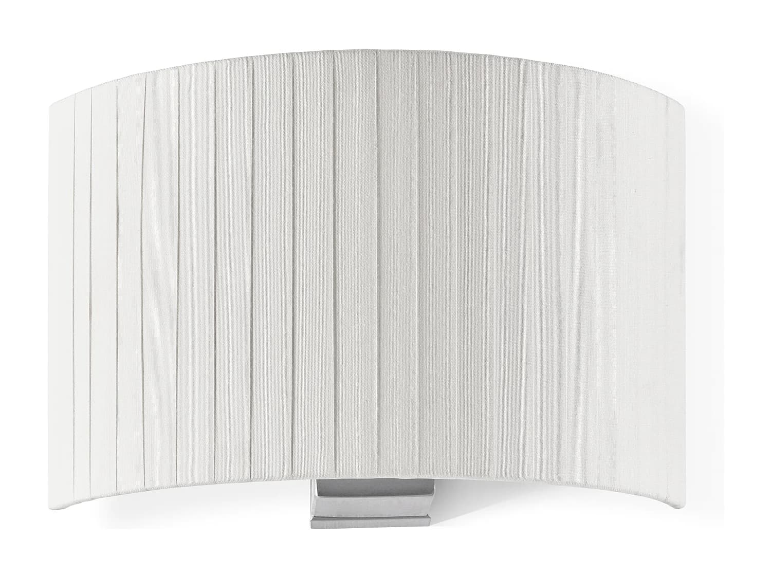 Applique classique Amsterdam-h21cm-acier, nickel-blanc-e27 40w-ip20