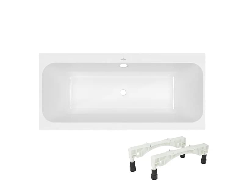 Baignoire droite 180 x 80 VILLEROY & BOCH Architectura avec pieds