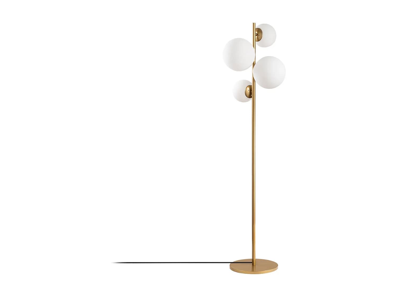 Lampadaire vintage doré - 4 lampes CANDICE