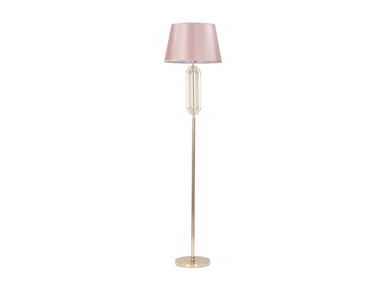 Lampadaire Design en Métal "Krista" 168cm Rose & Or