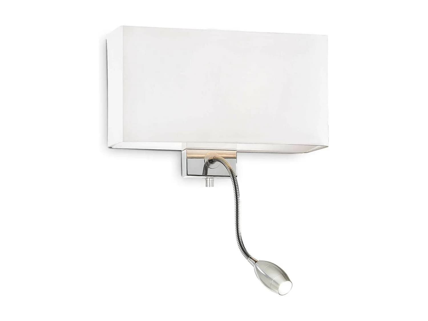 Ideal Lux Hotel Applique murale d'intérieur à 1 lumière, blanc, E27