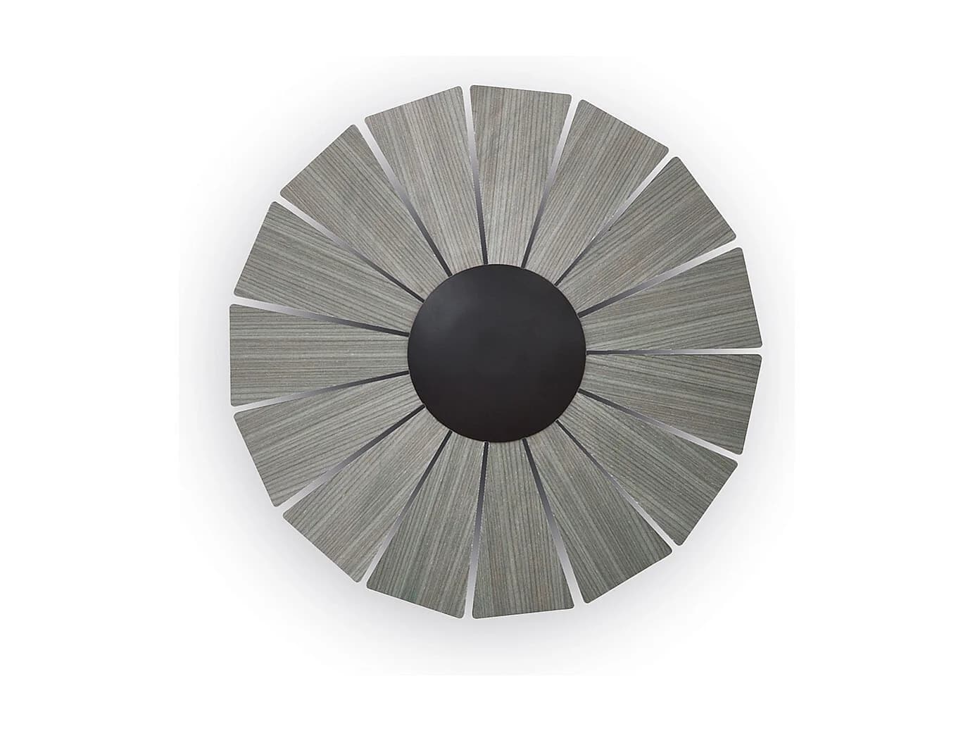 Applique murale modern Eye-d.ø42cm-petit-interieur-led-14w-petit-3k-noir,bois fonce