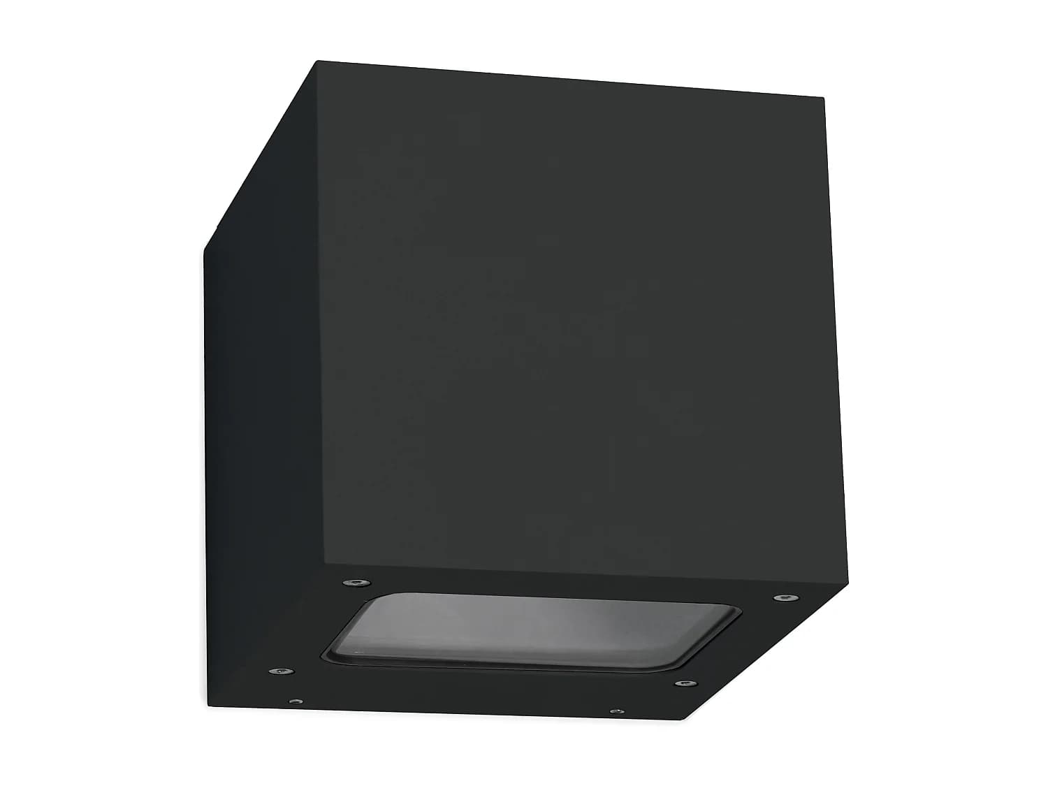 Applique murale Brick -aluminium-Largeur 12 x h 12cm-noir-led 2x 5w-3k-up&down-67º-ip44