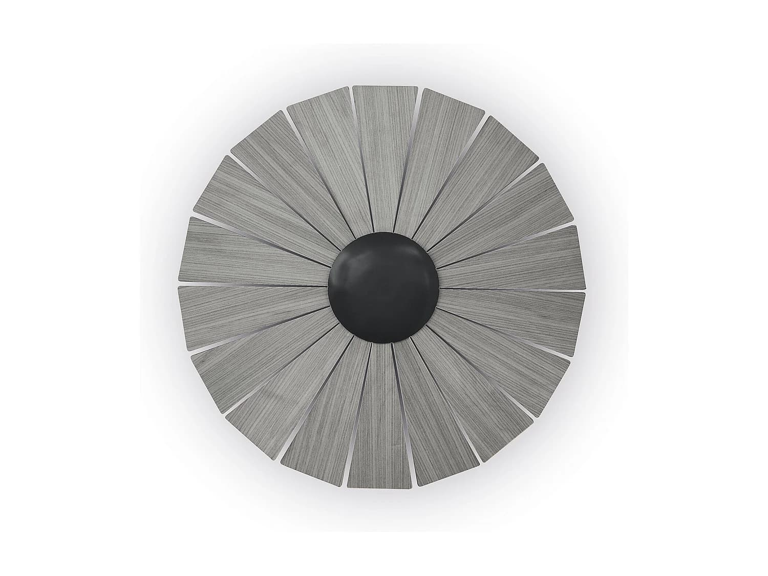 Applique murale modern Eye-d.ø62cm-interieur-led-14w-petit-3k-noir,bois fonce
