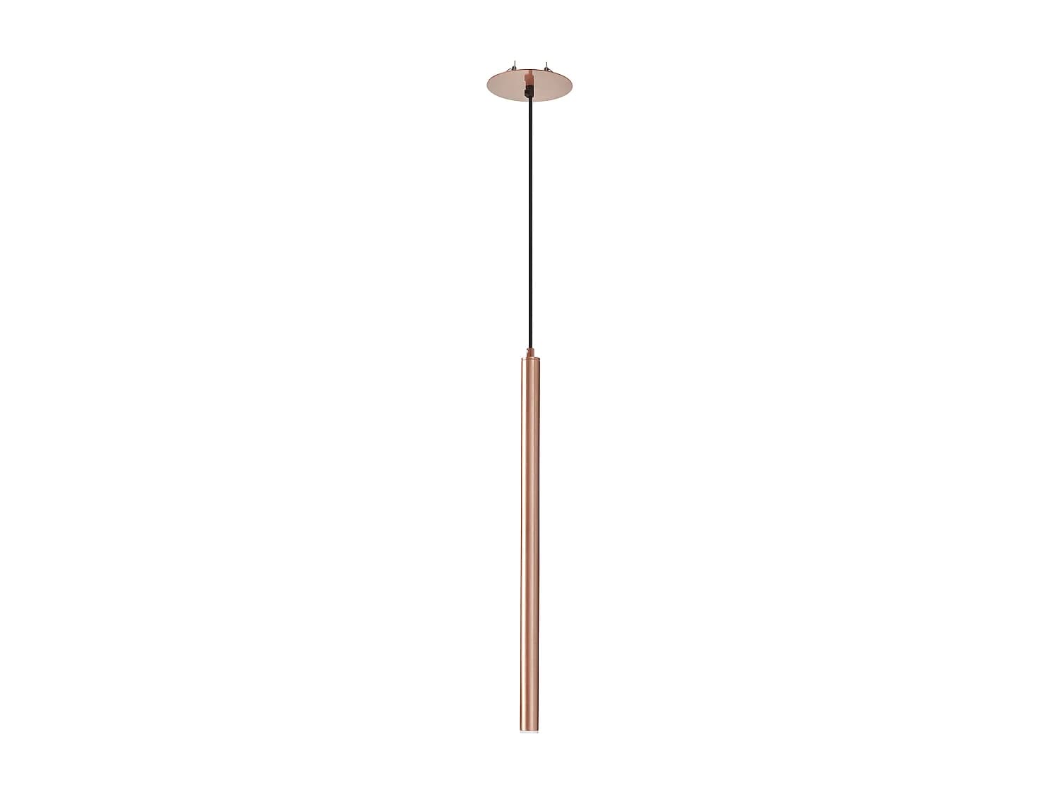 Plafonnier Tania moderne-h60,8 cm-led ac 4w-400lm,3k-ø14 cm-acier,cuivre- ip40