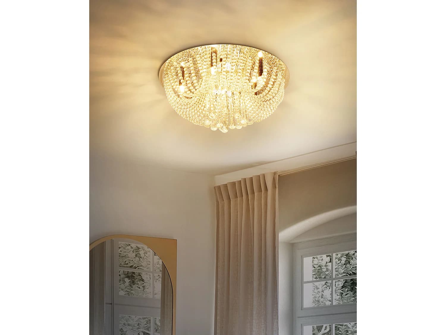Lustre DORNAS Cristal Argenté