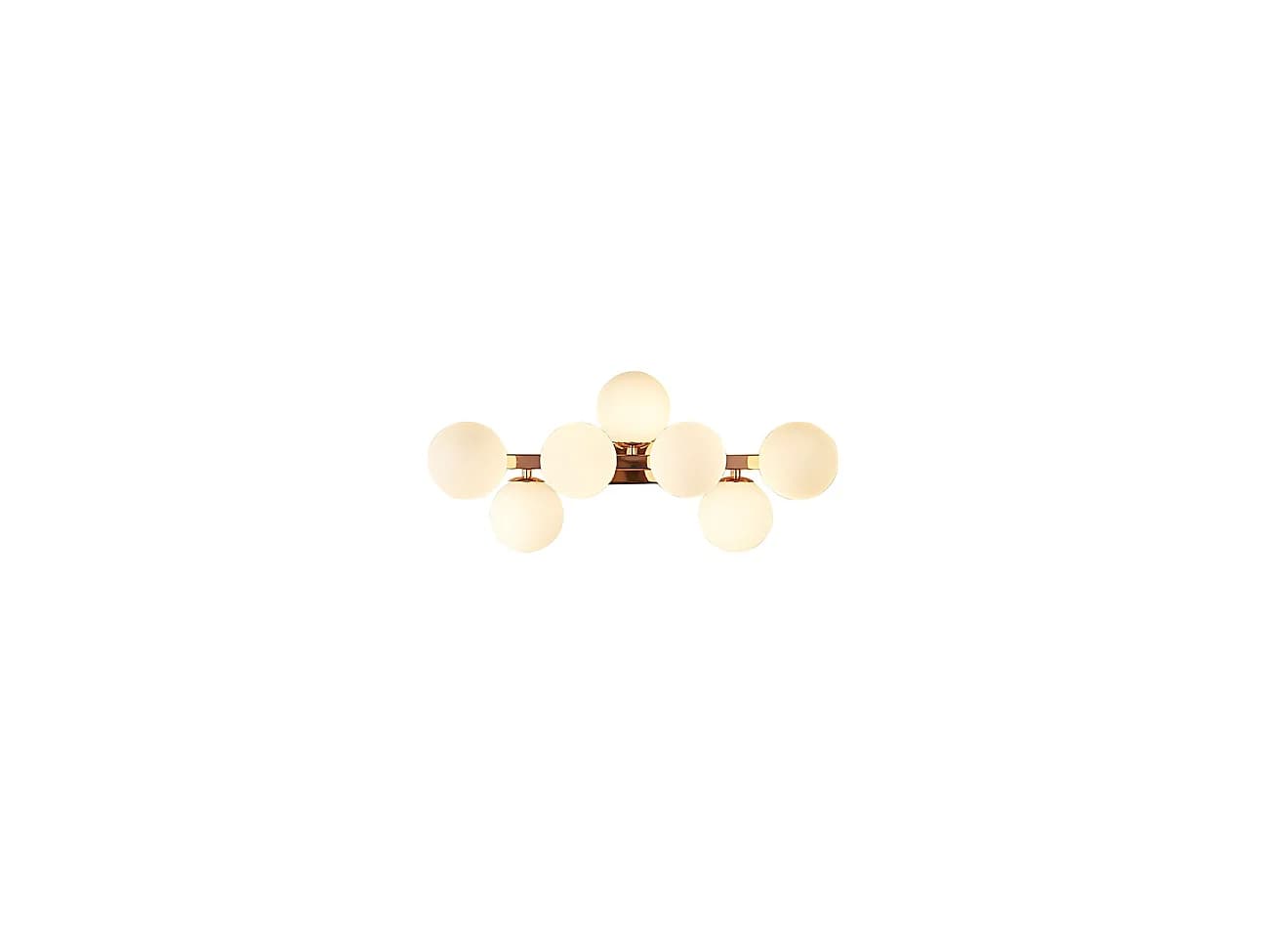 Grande applique dorée expressive avec verres blancs - Ambrosia