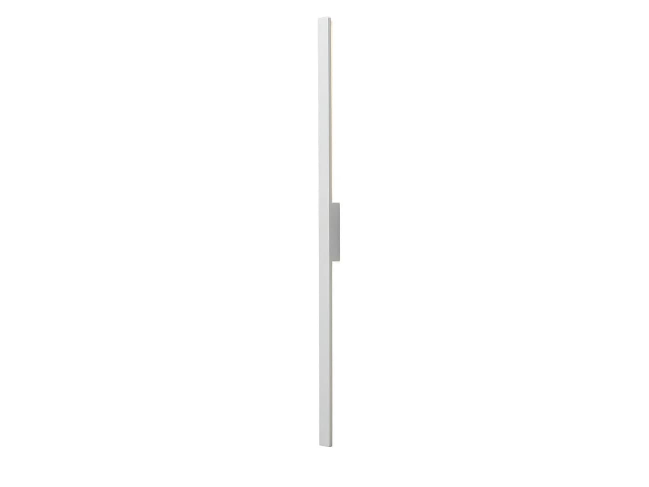 Longue applique murale blanche épurée extérieur - Sambai