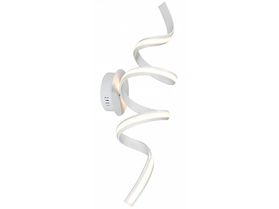 Grande Applique ou Plafonnier boucles ruban LED blanc - Kauai