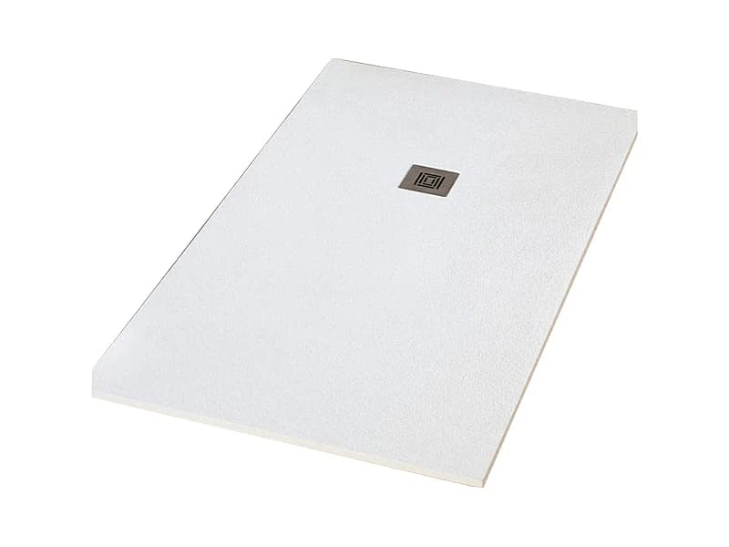 Receveur de douche 90 x 180 cm extra plat LOGIC surface ardoisée rectangulaire blanc