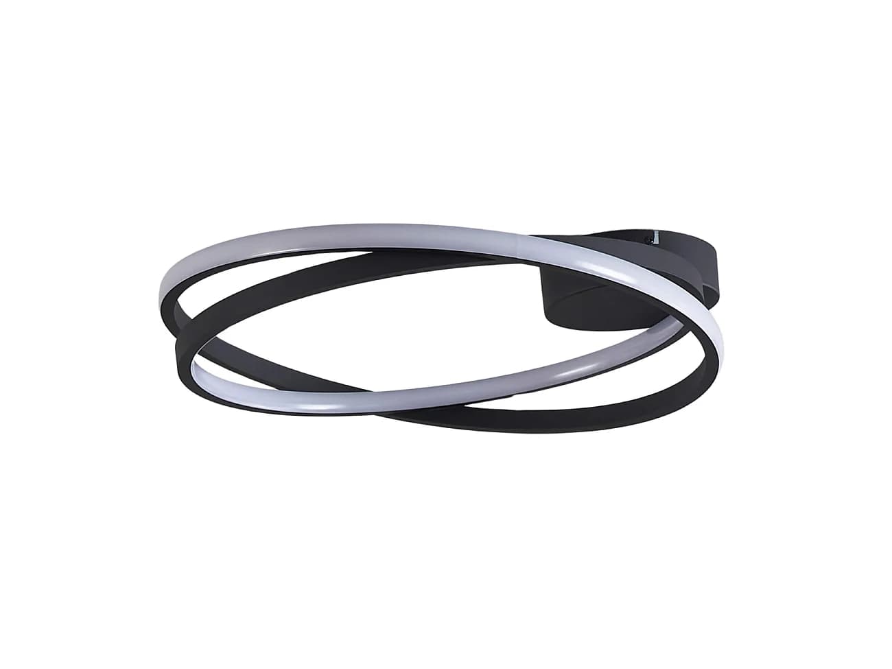 Plafonnier design noir LED dimmable 50 cm - Unity