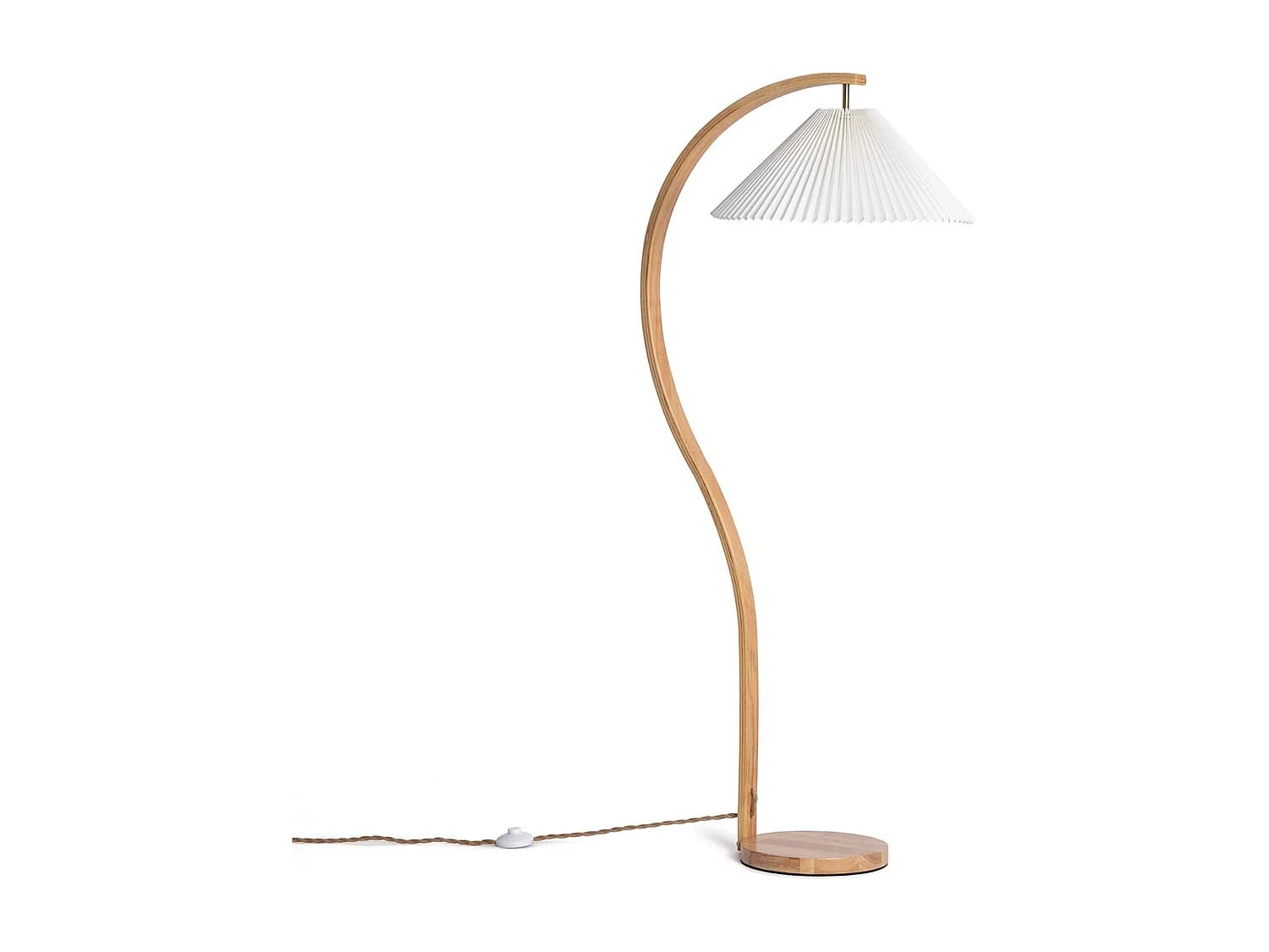 Lampadaire Bois Luanda Blanc