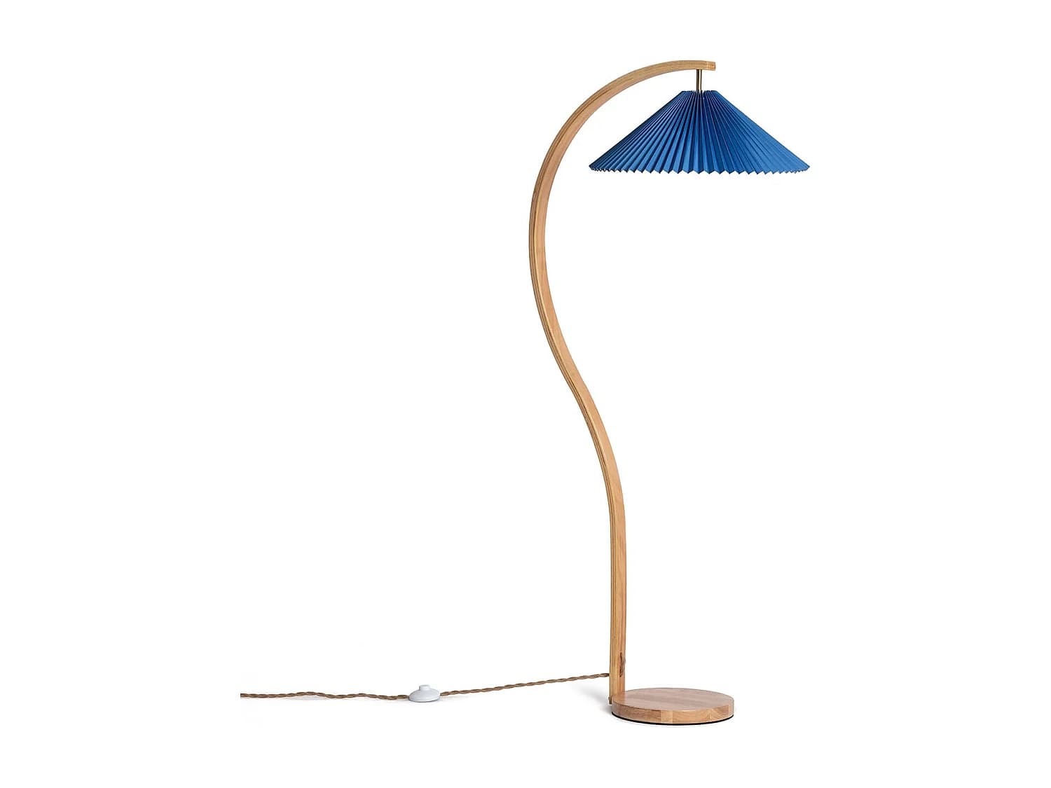 Lampadaire Bois Luanda Bleu foncé