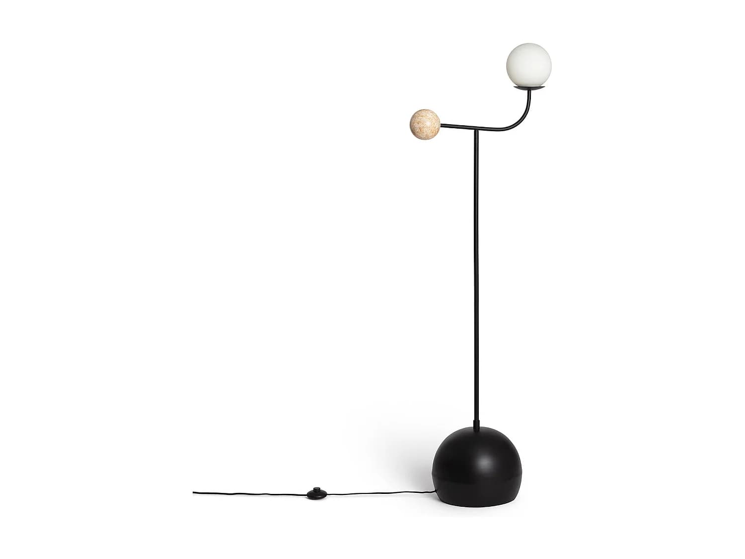 Lampadaire Métal Bradwall Noir