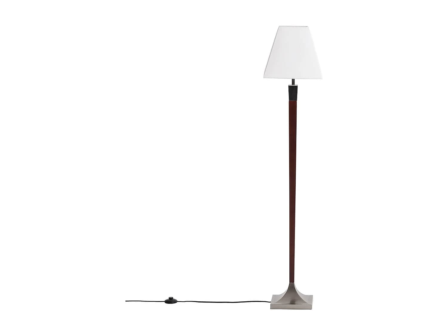 Lampadaire Bois et Métal Lizza Piramis Blanc