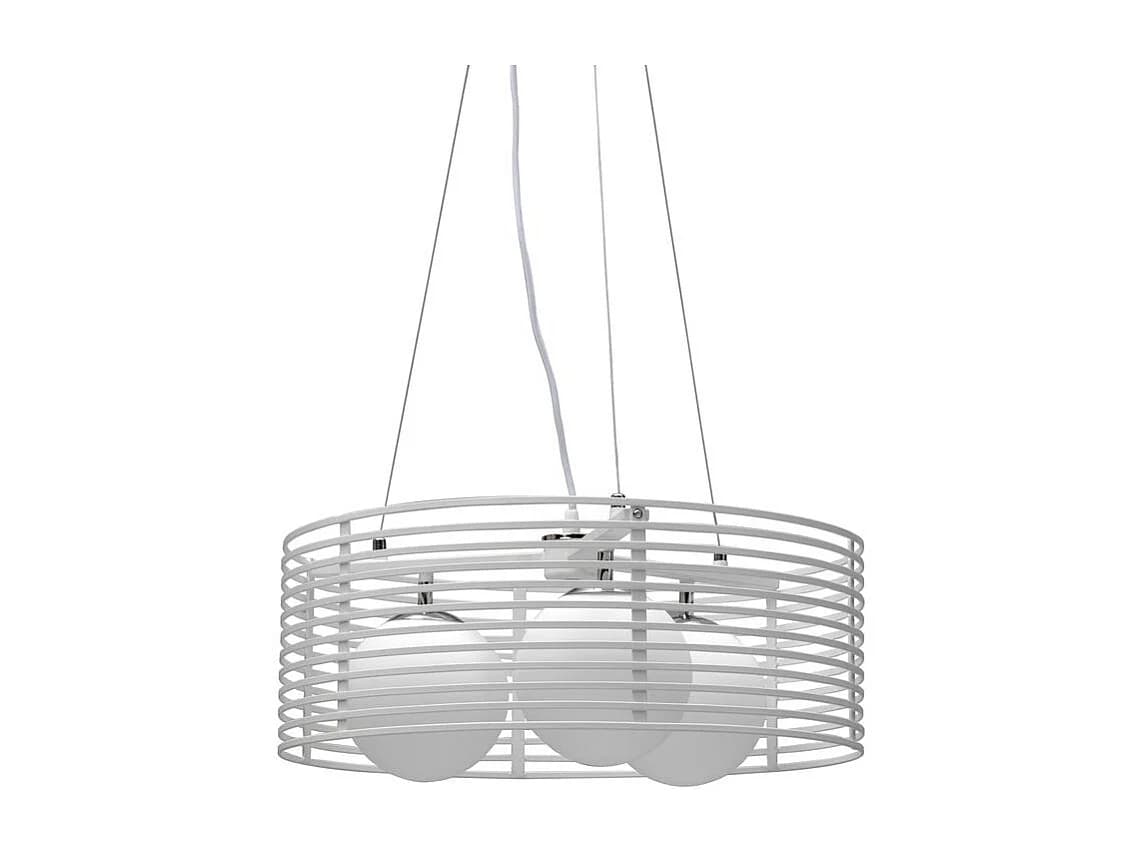 Gabbia Suspension en métal blanc