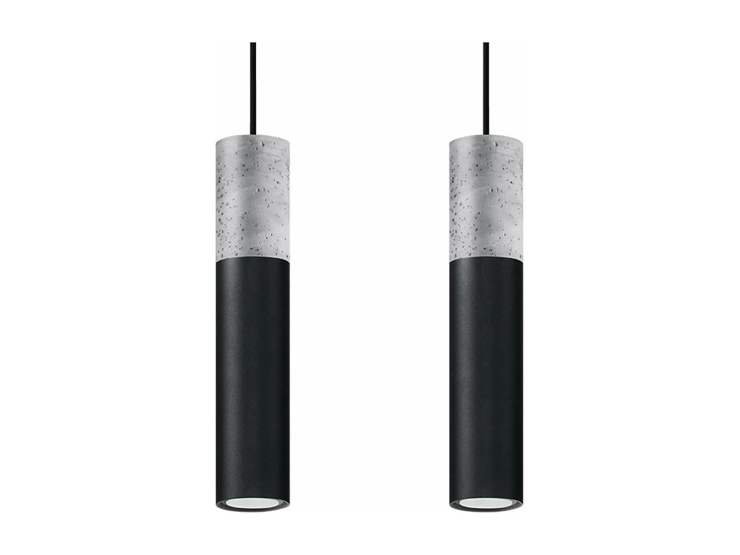 Lampe pendante Baryon 2 noir