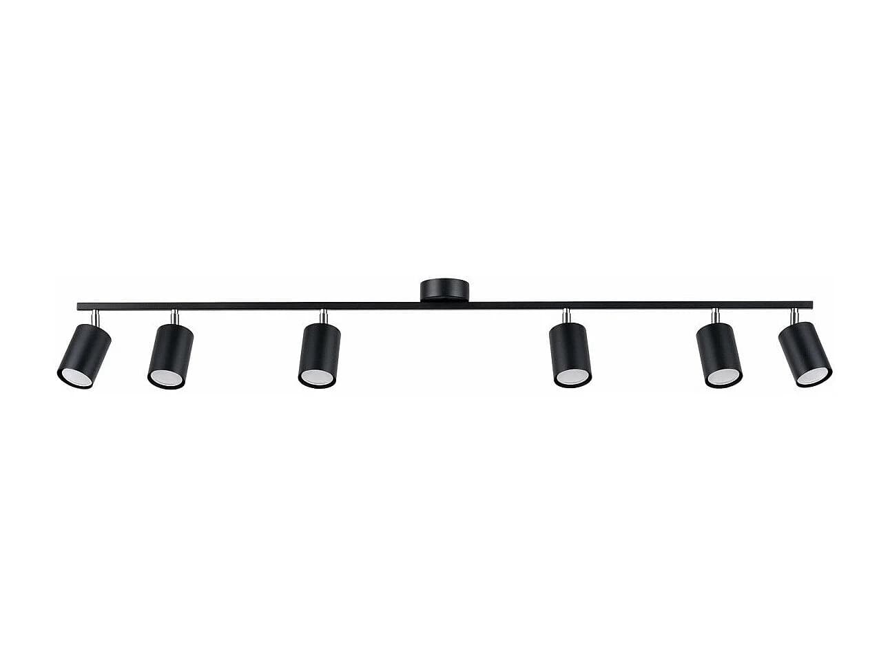 Plafonnier Lucida 6L noir