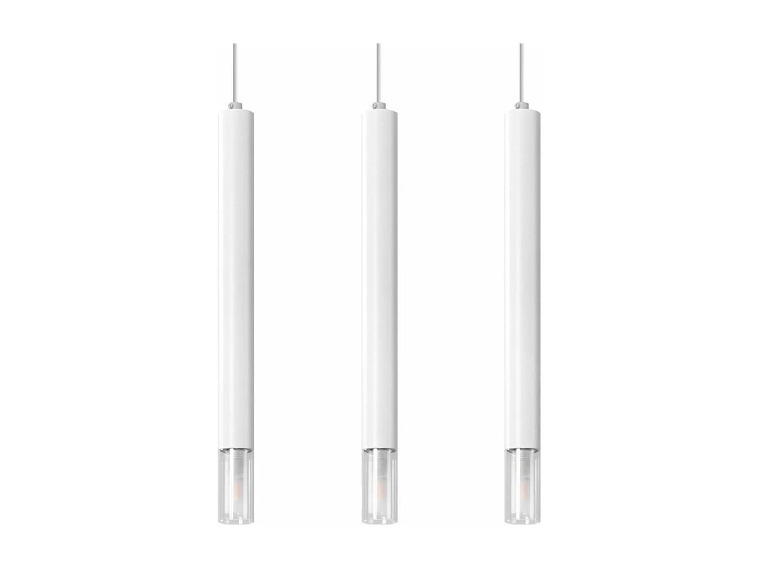 Lampe suspendue Ziva 3 blanc