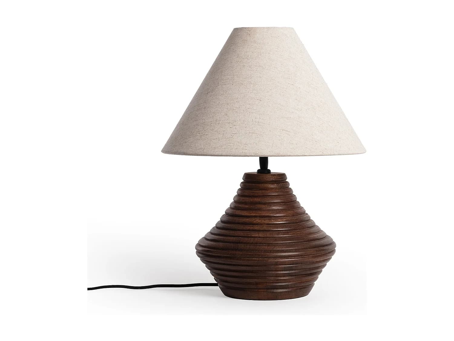 Lampe à Poser Bois Akriti ILUZZIA Beige