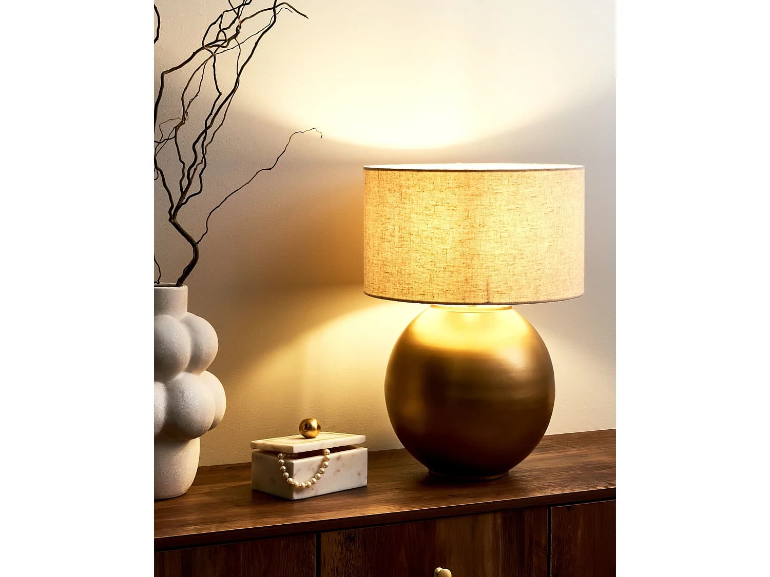 Lampe à poser SOBRAMATI Métal Laiton