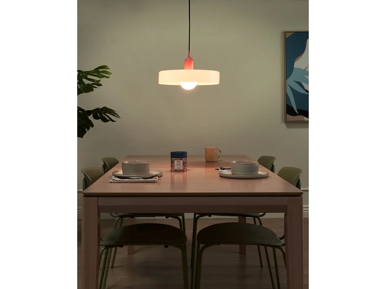 Lampe suspension PAALA Verre Blanc