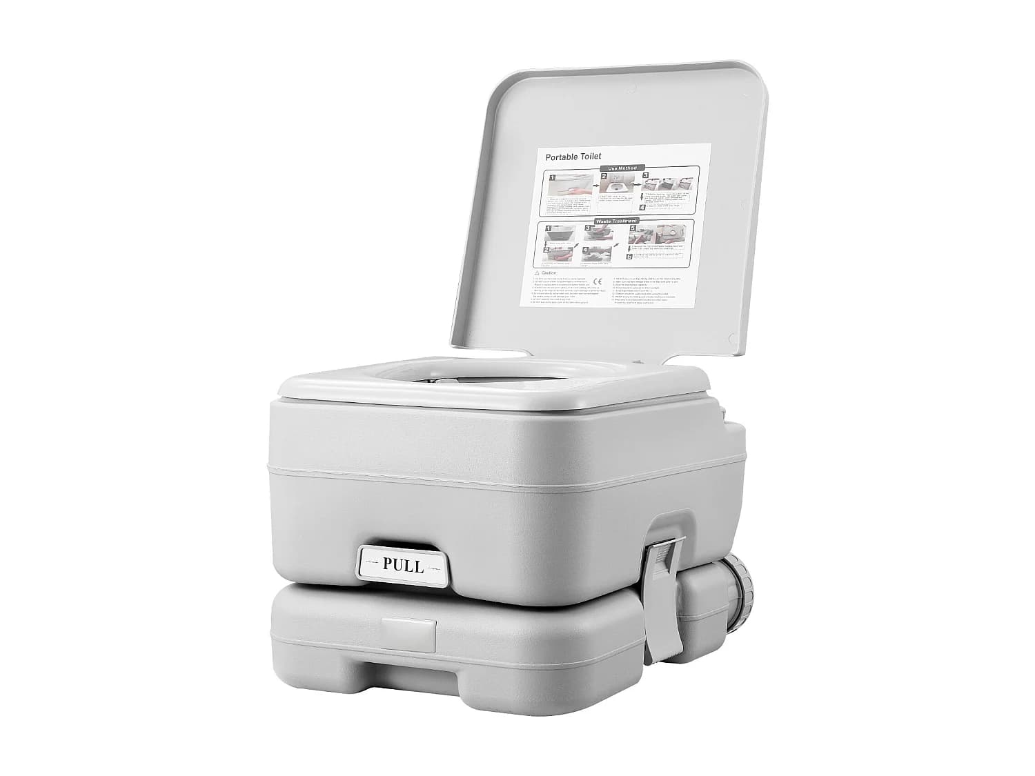 Toilette Portable SucceBuy 12 L, Toilette Portable pour Camping Voyage avec Chasse d’Eau Réservoir