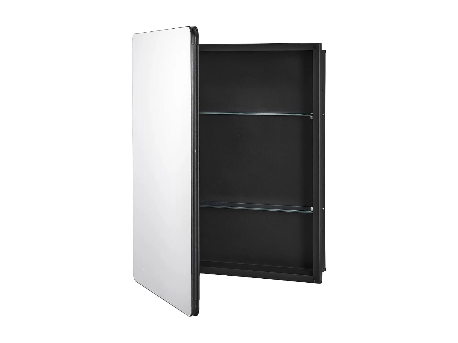Armoire à Pharmacie, SucceBuy Armoire à Pharmacie, 61 x 76 cm, pour Salle de Bain, avec Miroir et Étages Réglables