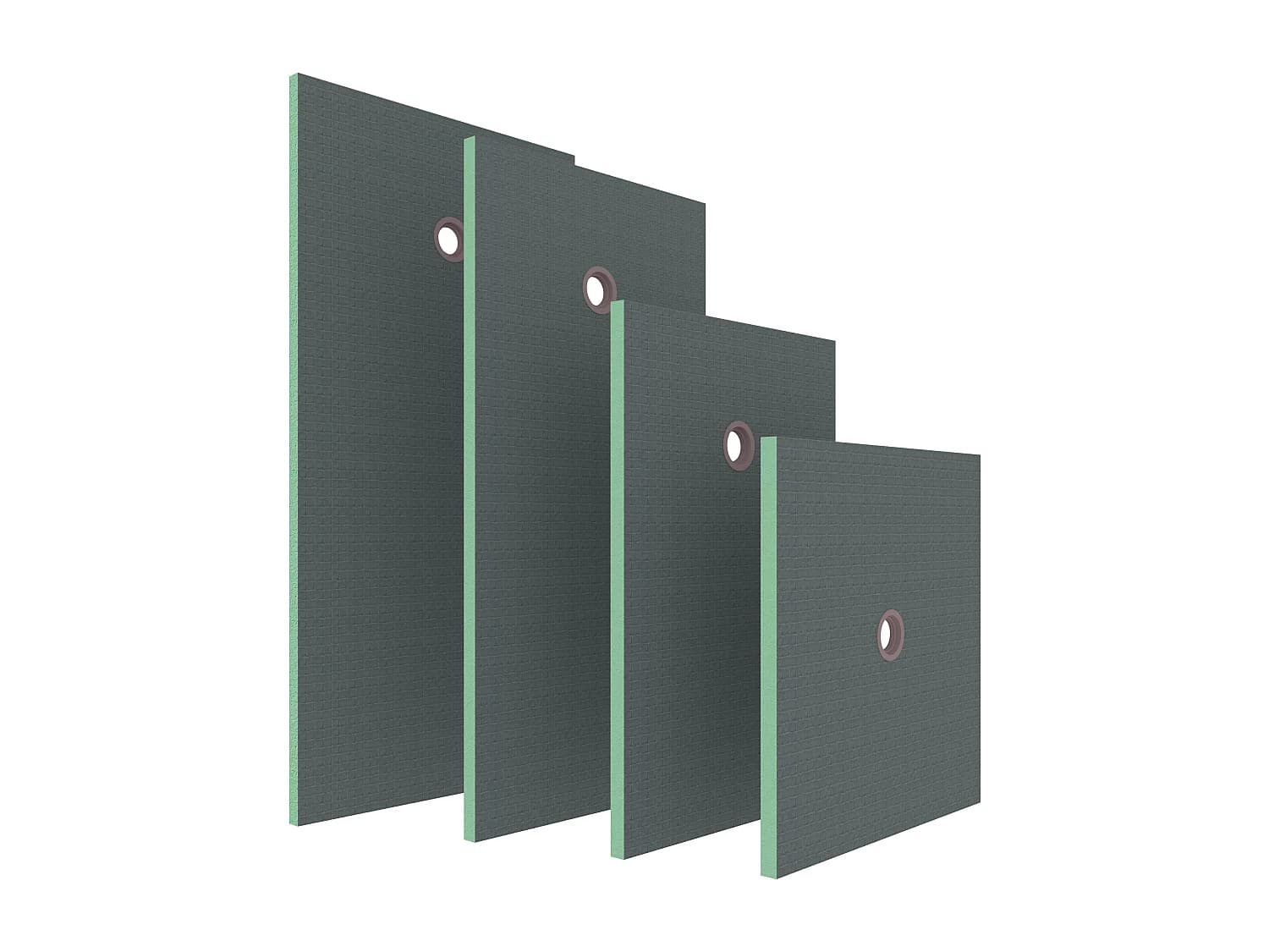 AICA Receveur à carreler en polystyrène - 90 x 160 x 4 cm - recoupable sur mesure
