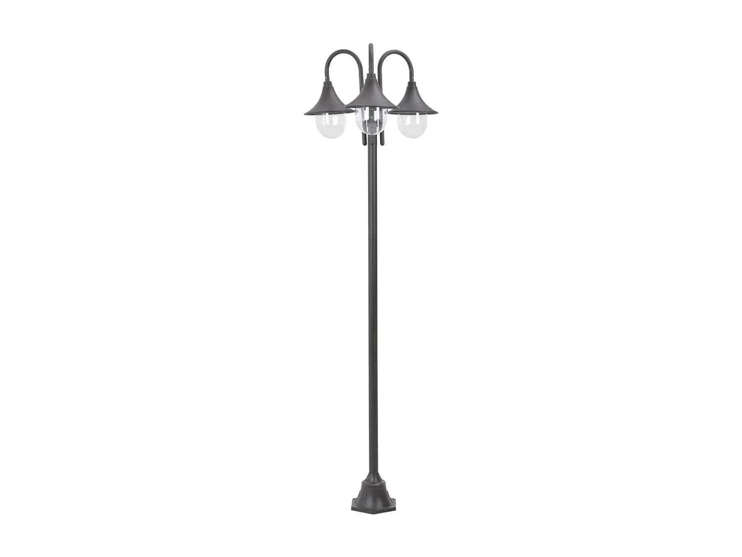 Lampadaire de jardin E27 aluminium bronze 63 x 63 x 220 cm 02_0042541