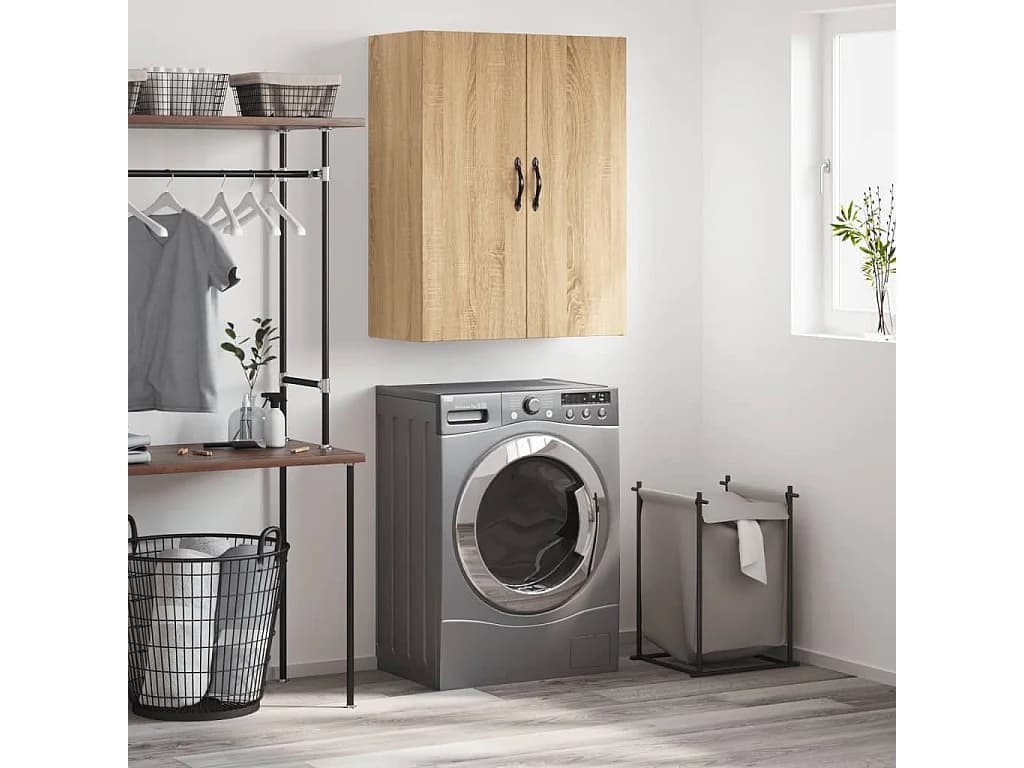 Armoire murale chêne sonoma 69,5x34x90 cm bois d'ingénierie