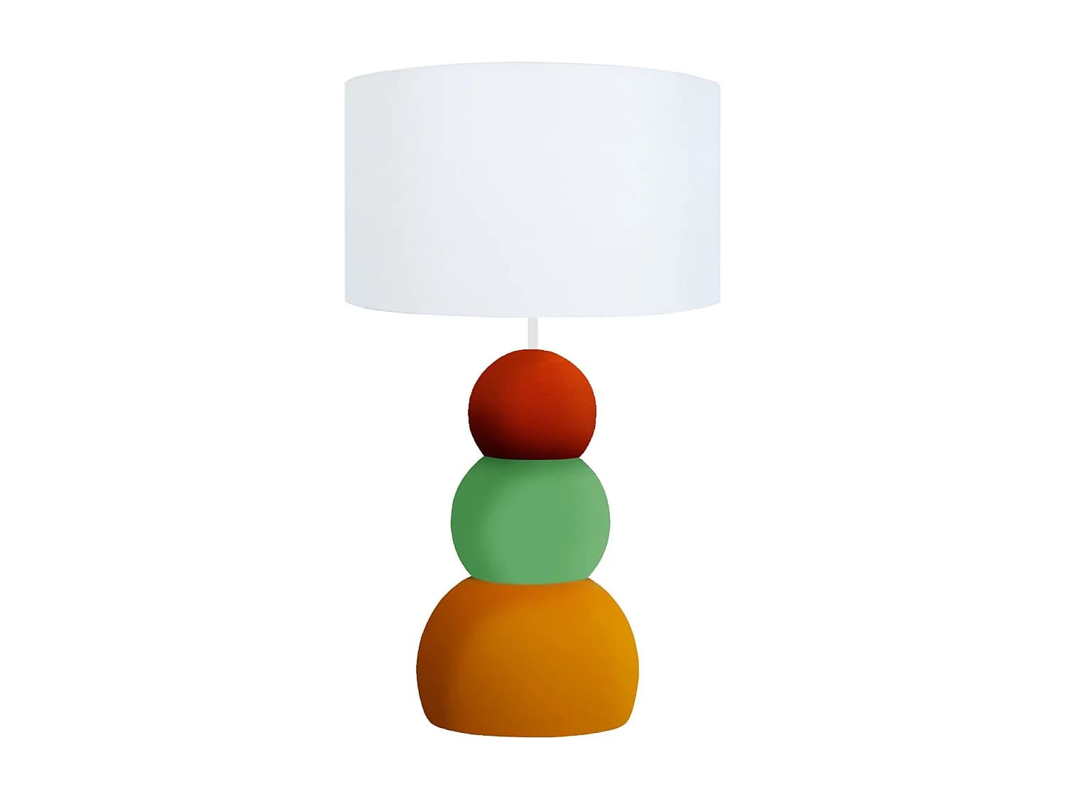 Lampe a Poser TOSEL ,métal,Jaune ,H31xD16xP16cm