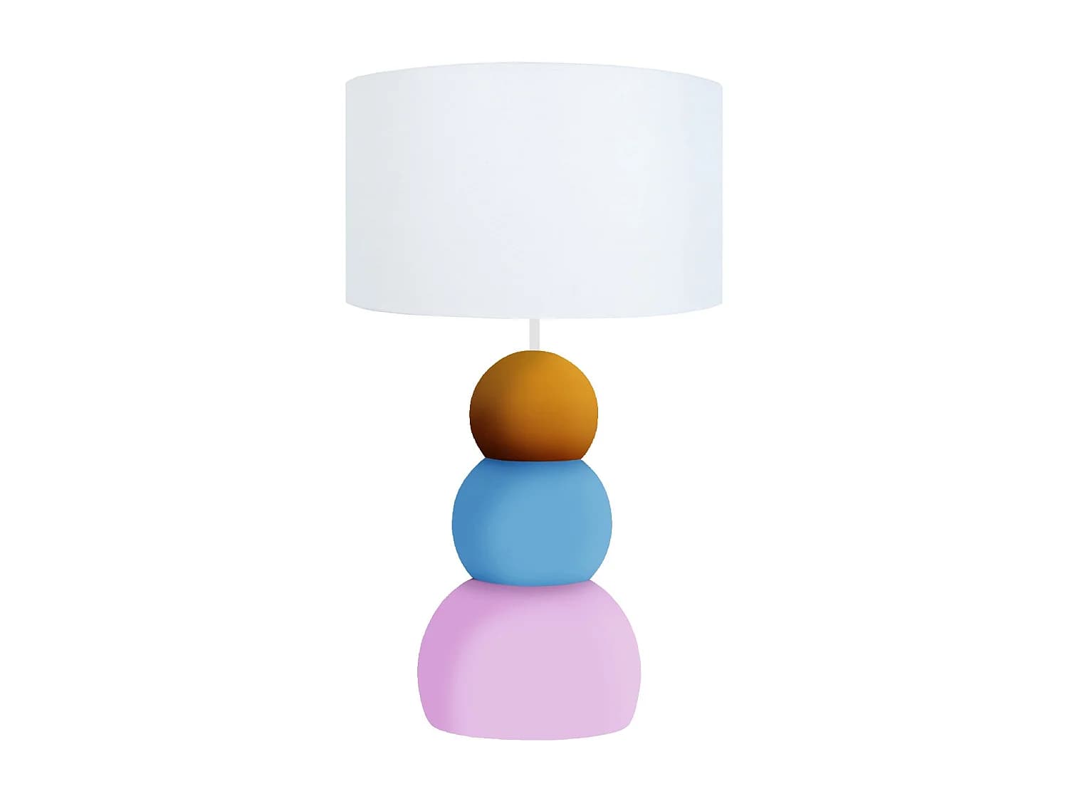 Lampe a Poser TOSEL ,métal,Rose ,H31xD16xP16cm