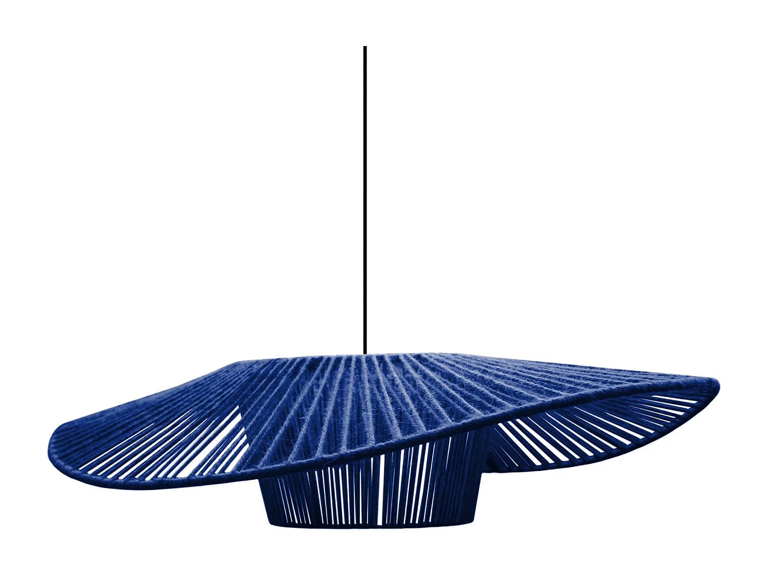 Suspension TOSEL ,tissu,Bleu, H 70xD55x P 60cm