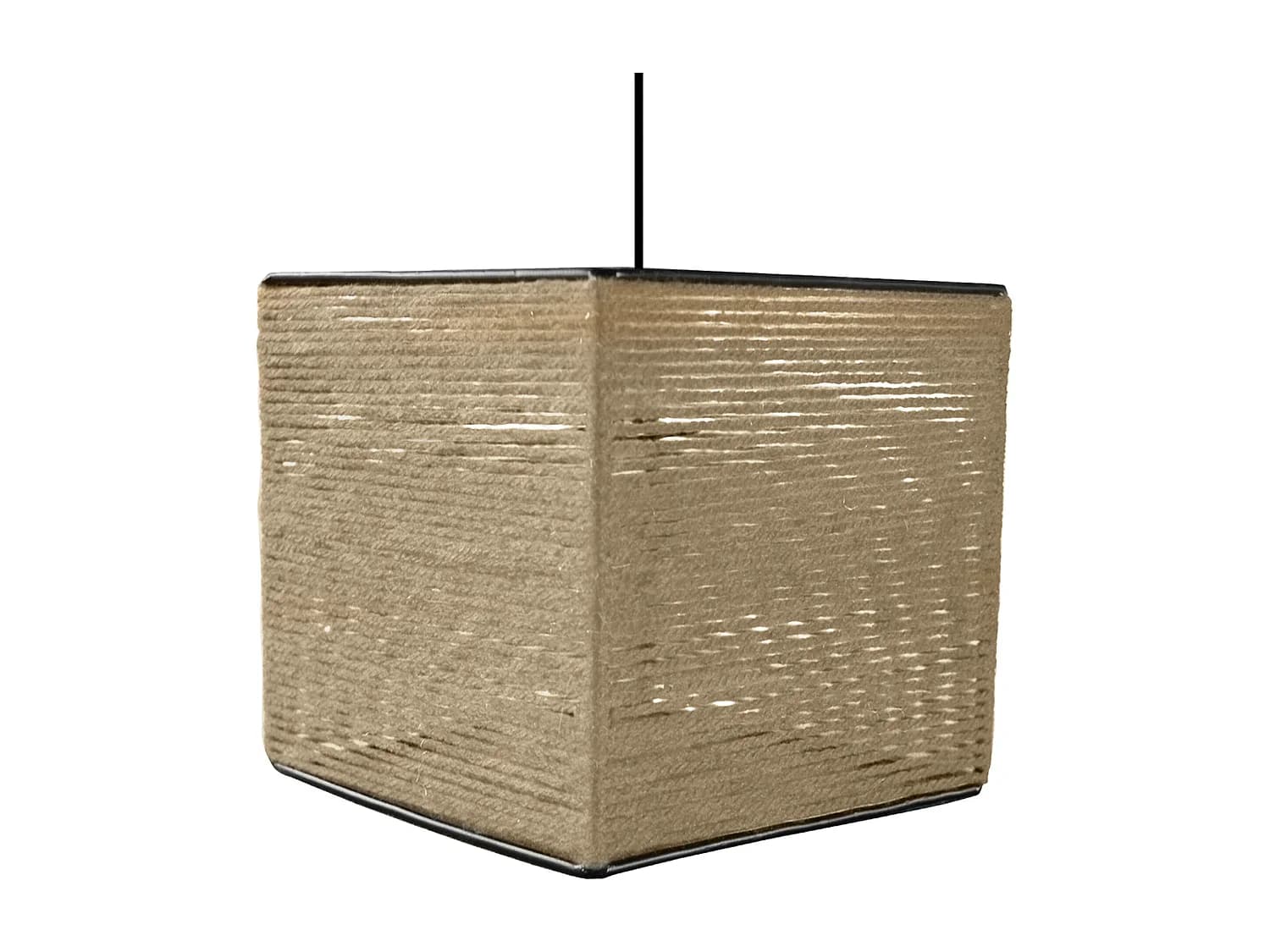 Suspension TOSEL ,fibre ,naturel,H 90xD 25x P 25cm