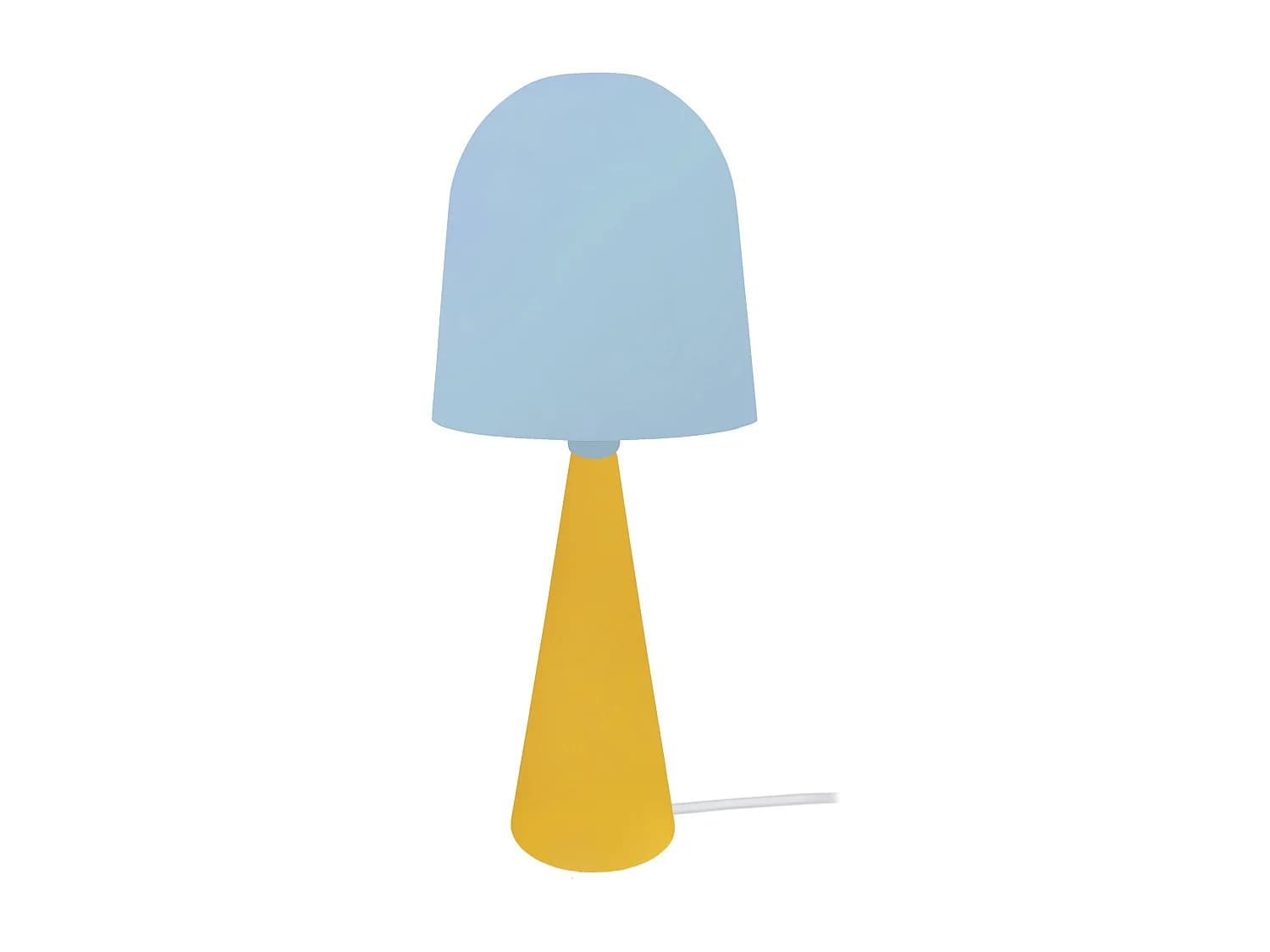 Lampe a Poser TOSEL ,métal,bois,Bleu,H37xD17xP17cm