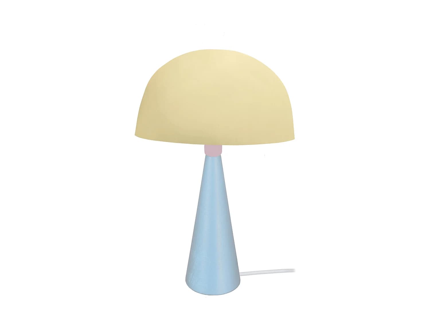 Lampe a Poser TOSEL ,métal,bois,beige,H37xD24,5xP24,5cm