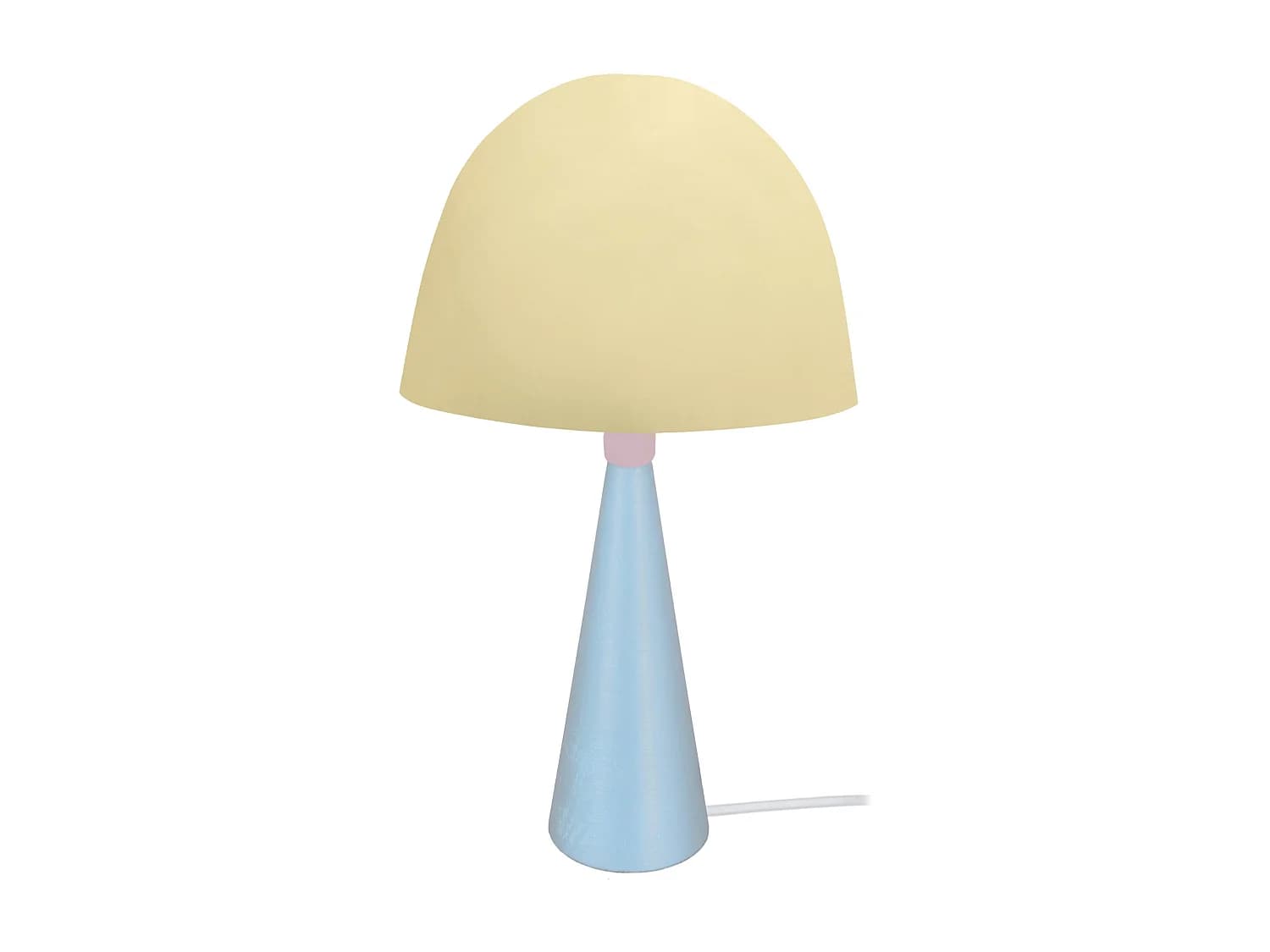 Lampe a Poser TOSEL ,métal,bois,beige,H37xD22xP22cm